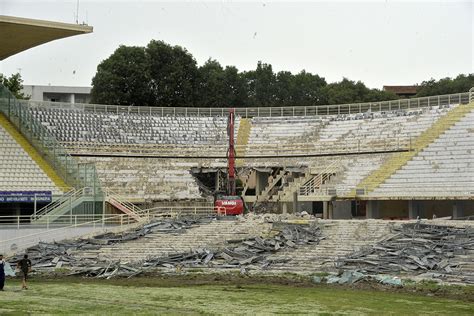 Le Immagini Dei Lavori Alla Curva Fiesole Ecco Oggi Foto Vi It