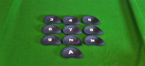 Golf Iron Covers 3 Sw A 10 Covers Blue New Golfers Market