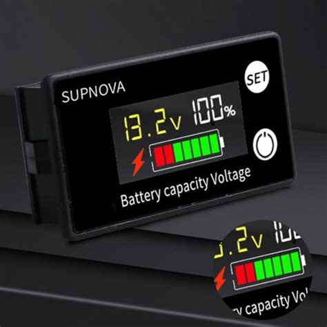 Bat Tery Capacity Indicator Dc V V Lead Acid Lithium Lifepo Car