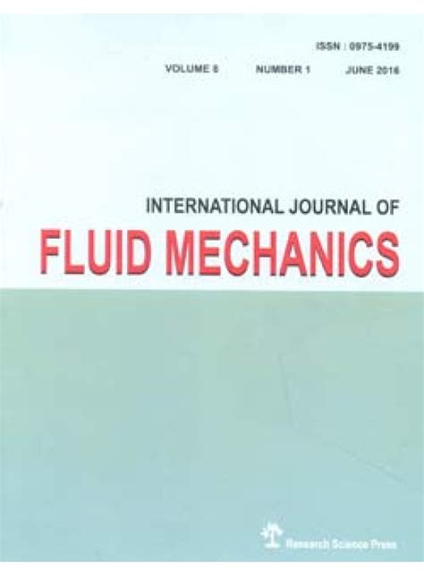 International Journal Of Fluid Mechanics