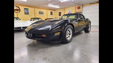 1980 Black Corvette Oyster Interior 37K Miles 4spd For Sale YouTube