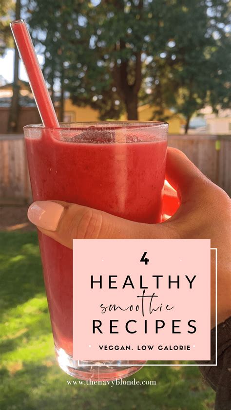 Healthy Morning Smoothies To Make At Home The Navy Blonde