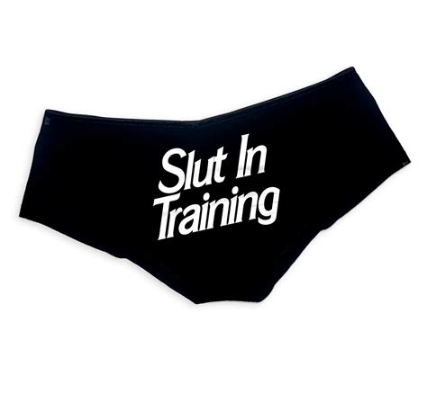 Slut In Training Panties Bdsm Sexy Slutty Collared Submissive Etsy