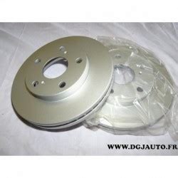 Paire disque de frein avant ventilé 255mm diametre 53624 pour toyota