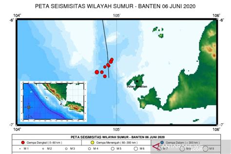 Bmkg Dua Gempa Bumi Guncang Selat Sunda Akibat Aktivitas Sesar Lokal