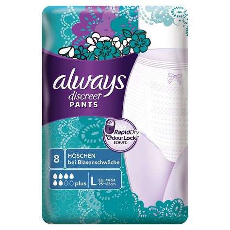 Always Inkontinenz Discreet Pants Plus L 2x8 St Shop Apotheke