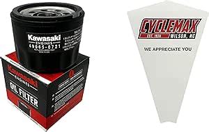 Amazon Cyclemax One Pack For Kawasaki Oil Filter