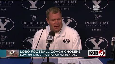 Bronco Mendenhall considered a strong candidate for Lobos head coaching ...