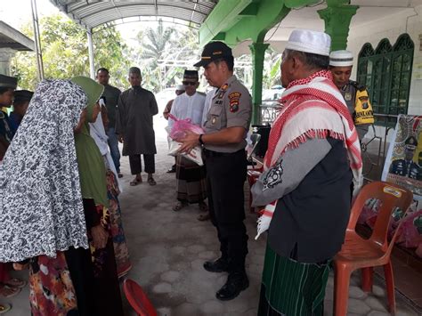 Jumat Barokah Polres Sergai Berikan Tali Asih Kepada Anak Yatim Dan