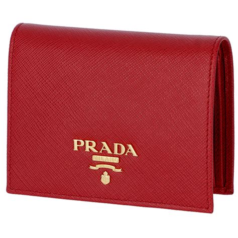 【楽天市場】プラダ Prada サフィアーノ 財布 レディース ミニ財布 二つ折り財布 レッド 1mv204 Qwa 68z：アメイジングサーカス