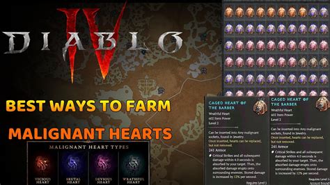 Diablo 4 Best Malignant Heart Farms Fast And Easy Wrathful Hearts