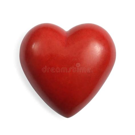 Red Stone Heart Isolated Stock Image Image Of Shape 17226599