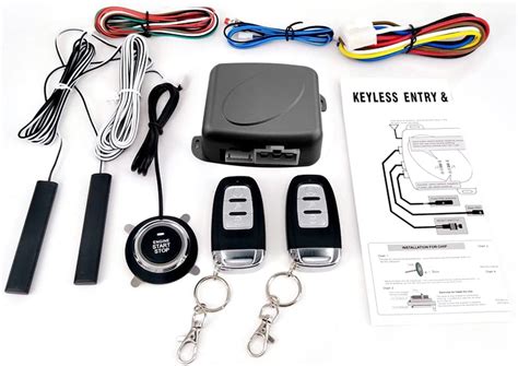 Amazon BANVIE Car Alarm System With Remote Start Kit Push To