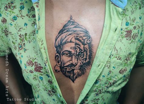 Chatrapati Shivaji Maharaj Tattoo Design By Sumedh Dream Arts