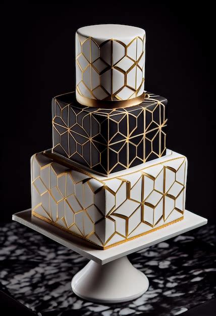 14,000+ Black Gold Cake Design Pictures