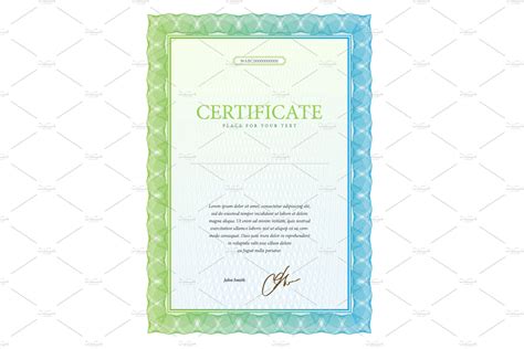 Certificate Stationery Templates Creative Market