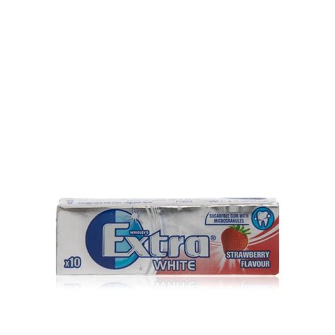 Wrigley S Extra White Sugar Free Strawberry Chewing Gum G Spinneys Uae