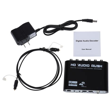 Audio Rush Digital Sound Decoder Converter Optical Spdif Coaxial