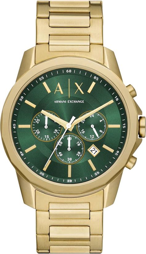 Armani Exchange Banks Chronograph 44mm • Se Priser