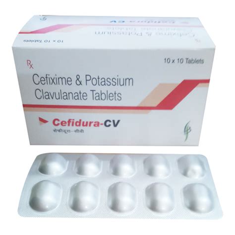 Cefixime Potassium Clavulanate Tablets Adura Pharmaceuticals Pvt Lt