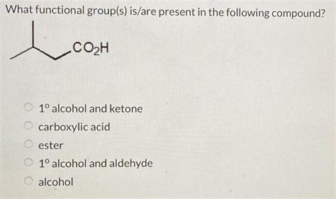 Solved What Functional Groups Are Shown In The Ir Spectr