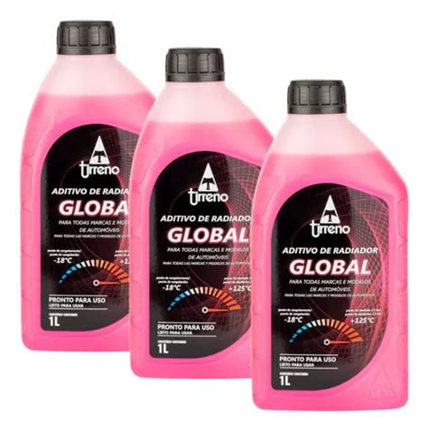 Aditivo Radiador Rosa Pronto Uso Global Original Tirreno L