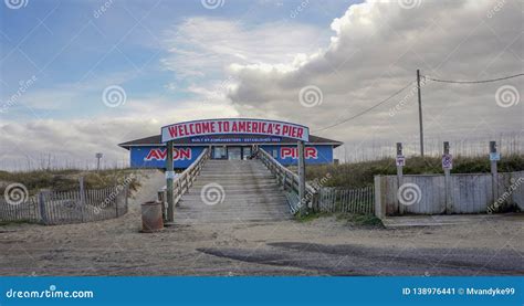 Avon Fishing Pier Outer Banks North Carolina Editorial Photo - Image of ...