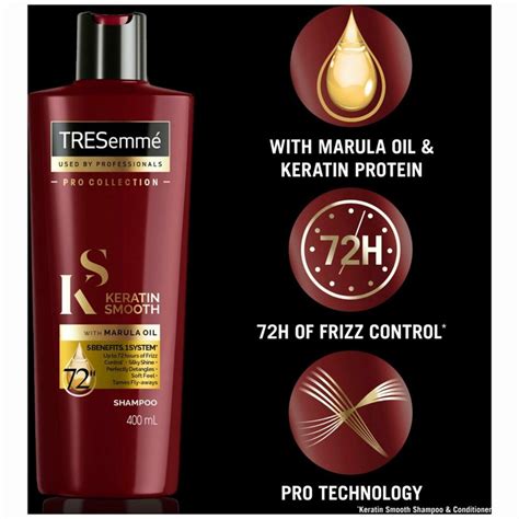 Tresemme Keratin Smooth Shampoo And Conditioner 400ml And Mask 300ml