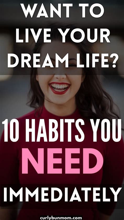 Live Your Best Life 10 Ways To Live Your Dreams Curly Bun Mom