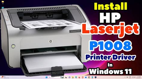 How To Download And Install Hp Laserjet P1008 Printer Driver In Windows 11 Manually Youtube