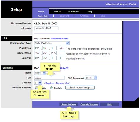 Linksys Official Support Setting Up A Wap54g As A Wireless Repeater