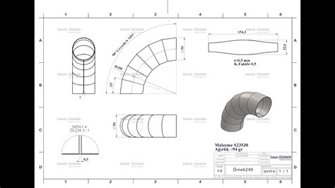 Solidworks Sac Levha 90 Dirsek Boru Tasarımı Solidworks Sheet Metal