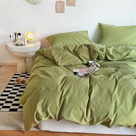 Amazon Nanko Olive Green King Size Comforter Set Pcs Spring