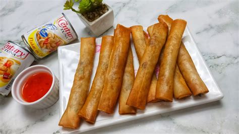 Tuna Lumpia Shanghai Using Century Tuna In Can Youtube