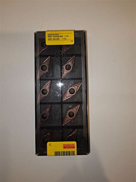 Sandvik VBMT 16 04 08 MM 1125 Turning Inserts EBay