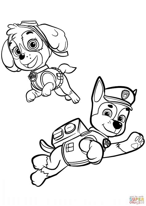 Skye Coloring Pages Free Paw Patrol Coloring Pages Printables