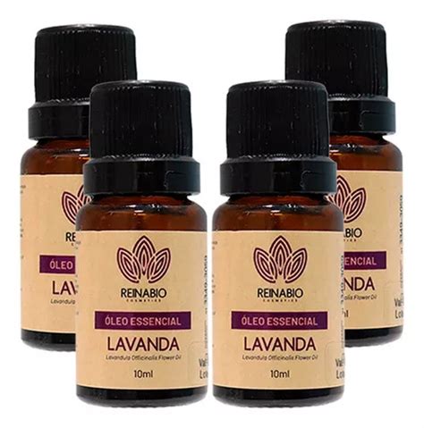 Kit 4 Óleo Essencial Lavanda 100 Puro Reinabio 10ml MercadoLivre