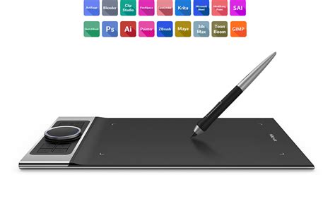 Deco Pro Sw Mw Bluetooth Wireless Graphics Drawing Tablet Xp Pen