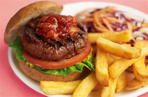 Slimming World S Burger And Chips American Recipes Goodtoknow