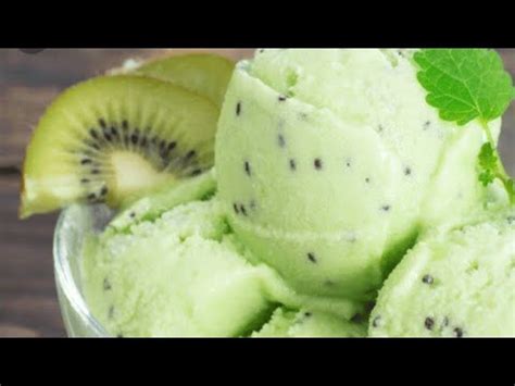 Homemade Kiwi Icecream Instant Kiwi Icecream Recipe Fresh Fruit