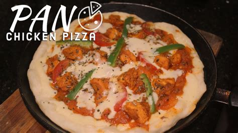 How To Make Chicken Pizza On Pan Chicken Pizza On Tava Make Pizza Without Oven Youtube