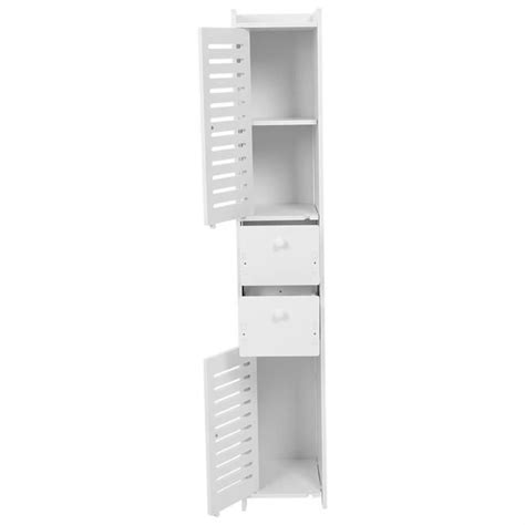 Keenso Armoire De Salle De Bain Planche En Bois En Plastique Armoire D