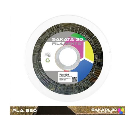 Filamento PLA 850 1Kg Star Gold Sakata 3D Sakata 3D BricoGeek