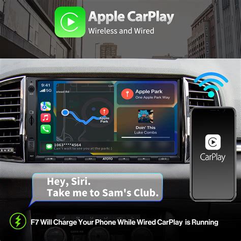 ATOTO F7WE 7 Zoll Autoradio 2 Din Wireless Apple Carplay Android Auto