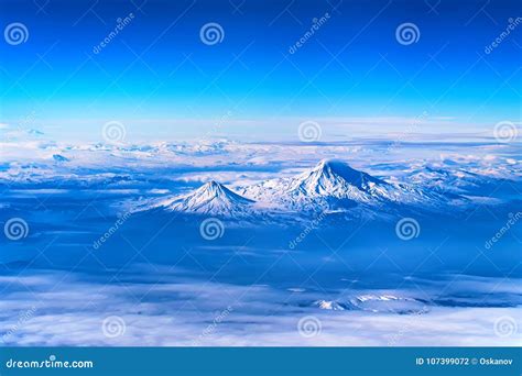 Aerial View of Mount Ararat Stock Photo - Image of nature, outdoors ...