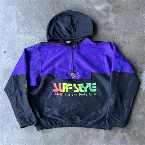 Vintage Surf Style Windbreaker Great Condition Size Depop