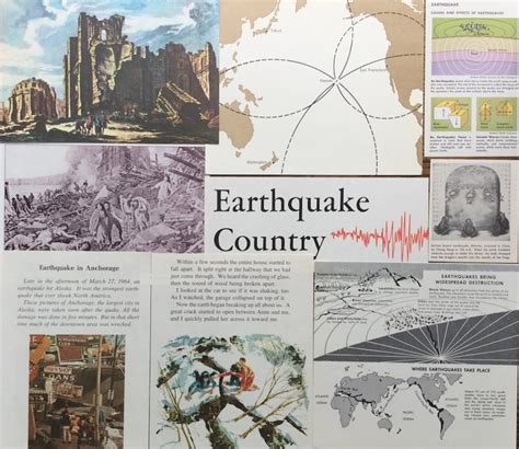 Earthquake Warning Vintage Natural Disaster Collage Scrapbook | Etsy