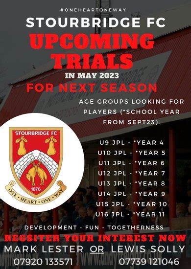 Stourbridge Fc Under 16 Boys Jpl News