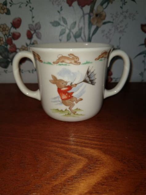 Royal Doulton Bunnykins Vintage Two Handled Hug A Mug Rare With Box New Ebay