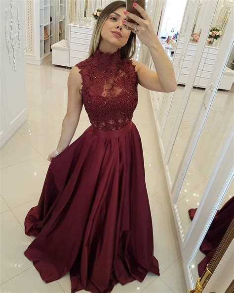 Vestido De Madrinha De Casamento Vinho Marsala Testando Produtos